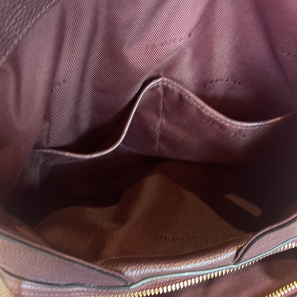 Coach Edie 31 Refined Pebble
Leather Shoulder Bag NWT in Oxblood w duster - Picture 5 of 9